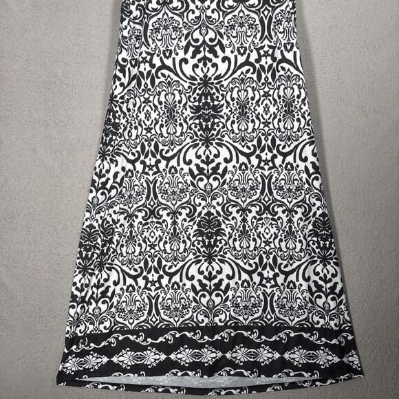 Casa Cabana Maxi Dress XL Empire Waist Beach Resort Wear‎ Abstract Artsy Boho - Picture 16 of 16